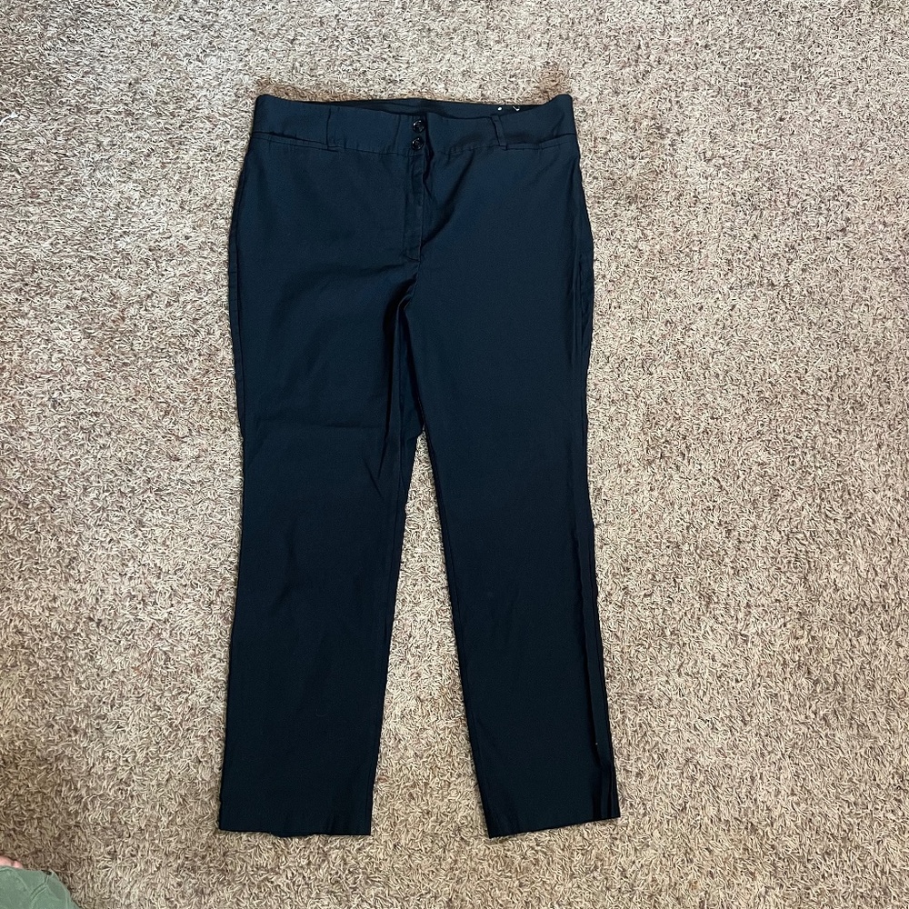 Lane Bryant Black Dress Pants | Stretch Straight Leg | Size 26